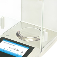 Balance analytique semi-micro à double plage, en acier inoxydable, avec calibration interne automatique, capacité 220g, précision au milligramme