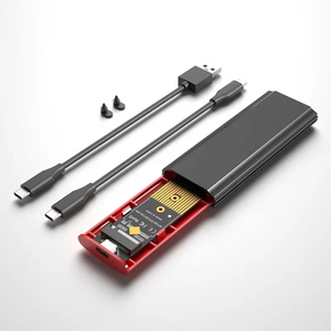Aluminum HDD/<b>SSD</b> Enclosure USB3.1 Gen2 to <b>M.2</b> LTE Mini Portable External <b>SSD</b> Case - Product Image 5