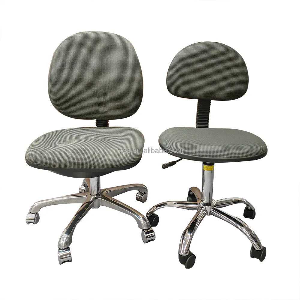 Ergonomischer ESD-Stoffs tuhl Verstellbare ESD-Labors tühle Hoher Stoff Anti statischer PVC-PU-Schaum-Arbeits hocker Leder ESD Anti static Chair