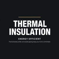 Fenêtre en aluminium pleine hauteur, fixe, à double vitrage thermiquement coupé, pour la construction de villas modernes (vente en gros)