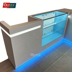 Exhibición personalizada de dispensario de humo, estante de exhibición Led de tabaco al por menor, vitrina de exhibición, tienda de humo, vitrina de vidrio con cerradura - Product Image 6