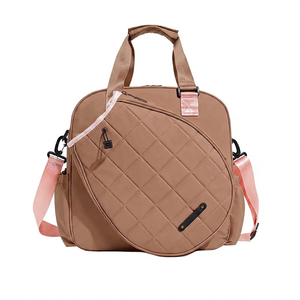 Bolsa Deportiva Acolchada de Nailon con Cierre de Cremallera y Correa para el Hombro en Colores Rosa, Morado, Naranja, Verde Azulado, Blanco y Negro - Product Image 6