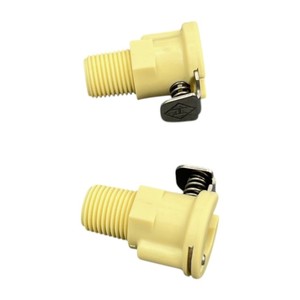 Brt nhựa 90 độ khuỷu tay phù hợp 1/4 "hose barb valved nam cắm nhanh chóng ngắt kết nối tắt khuỷu tay ống khớp nối phụ kiện đường ống - Product Image 5
