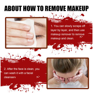 Kit de <span class=keywords><strong>maquillage</strong></span> à effets spéciaux pour <span class=keywords><strong>Halloween</strong></span>, crayons de silicone écologiques non toxiques, fausses plaies et cicatrices pour le visage et le corps, peinture corporelle, cosplay - Product Image 6