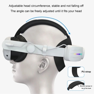 Vente chaude pour <span class=keywords><strong>Meta</strong></span> <span class=keywords><strong>Quest</strong></span> 3 USB Rechargeable effet d'éclairage rvb casque pliable réglable - Product Image 4