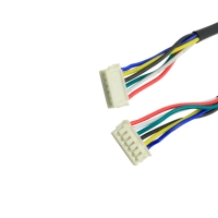 Arnés de Extensión Personalizado ZH1.5 6P Macho-Hembra, Cable Circular de PVC UL1571 26AWG con Terminal Chapado en Oro para Sensor de Electrodomésticos e Intercomunicador