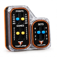Dernier modèle de marqueur de score portable pour raquettes de padel, design léger et durable, suivi du score facile à installer, option de personnalisation de la marque