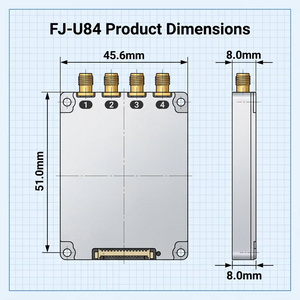 Módulo RFID UHF de 4 Puertos Compatible con FCC ETSI, U84 Impinj E710 860-960MHz, Placa Lectora RFID Industrial Integrada, Más de 700 Etiquetas/Segundo, 25m+ - Product Image 6