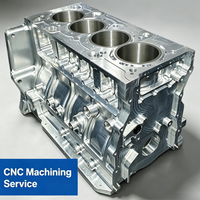 Mecanizado CNC de 5 Ejes, Electroerosión por Hilo, Brochado, OEM Personalizado, Acero Inoxidable, Motor de Carreras Serie B, Billet de 5 Cilindros y 3 Cilindros