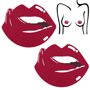 Pezoneras Adhesivas Sensuales para Cubrir los Pezones, Pegatinas para los Senos, Cubiertas para los Pezones con Diseño de Beso, Hermosas <span class=keywords><strong>y</strong></span> Sensuales - Product Image 1