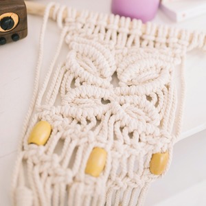 Tapisserie murale en coton tressé à la main, style moderne et épuré, pour salon, chambre ou bureau - Product Image 1