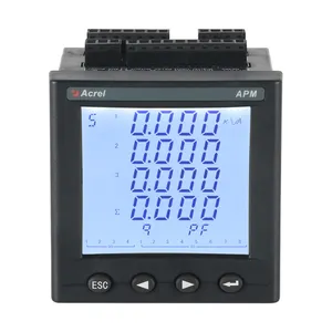 Painel Acrel APM801 montado medidor elétrico 3 P multi-função E/S & Ethernet kWh medidor 0.2 classe AC Energy Analyzer