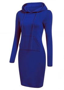 <span class=keywords><strong>Robe</strong></span> à capuche à capuche pour femmes automne hiver polaire solide sweats à capuche avec poches femmes <span class=keywords><strong>sweat</strong></span> robes 819-0257 - Product Image 3