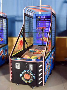 เครื่องเล่นบาสเกตบอลอาร์เคดระดับเชิงพาณิชย์ พร้อมป้ายบอกคะแนนและตู้จ่ายตั๋ว - ระบบความบันเทิงแบบหยอดเหรียญ - Product Image 4