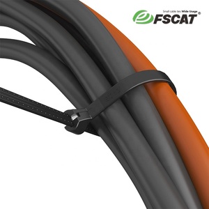 Câble en nylon 66 noir auto-bloquant, ignifuge, résistant à la chaleur, certifié CE, pour diamètre de faisceau 3x100mm 22mm, en acier inoxydable - Product Image 2