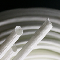 Manchon isolant en fibre de verre haute température 1,5 KV pour câbles et isolateurs de bobines d'induction dans les transformateurs
