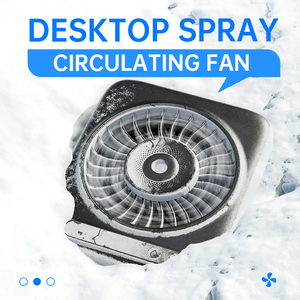 4000mAh Rechargeable Desktop Spray Fan Portable Air Cooling <b>Misting</b> Fan with 5 Speeds for Home Office Outdoor Picnic USB Powered - Product Image 4