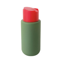 OEM/ODM Rouge Vert Noël Couleur PET Lotion Shampooing Conditionneur Couvercle à loquet Bouteille en plastique Texture mate Impression sur soie