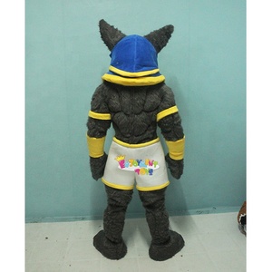 Nouvelle Arrivée <span class=keywords><strong>Costume</strong></span> de Mascotte Loup <span class=keywords><strong>Musclé</strong></span> Adulte Personnalisé Gris Animal Loup Mascotte <span class=keywords><strong>Costume</strong></span> de Fête Événement - Product Image 3