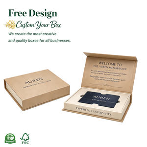 Caja Protectora de Cartón de Lujo para Tarjetas de Débito, Estilo <span class=keywords><strong>Libro</strong></span>, con Inserto de Espuma EVA - Product Image 1