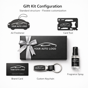 Kit <span class=keywords><strong>de</strong></span> Regalo Corporativo Automotriz con Llavero Personalizado, Ambientador y Caja <span class=keywords><strong>de</strong></span> Regalo para Clientes Empresariales - Product Image 2