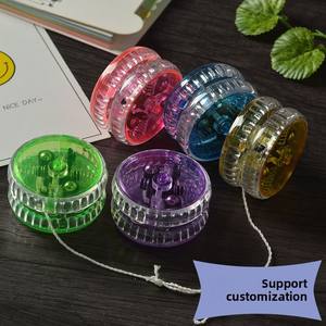 โยโย่มีสายดึงเชือกดึงแบบหนีบพลาสติกสำหรับเด็กมีไฟ LED แฟลชเรืองแสงสำหรับของเล่นส่งเสริมการขายขายส่ง - Product Image 5