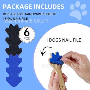Solid Wood Dog <b>Nail</b> <b>File</b> 180 Grit Handheld Pet Grooming Tool Reusable - Product Image 4