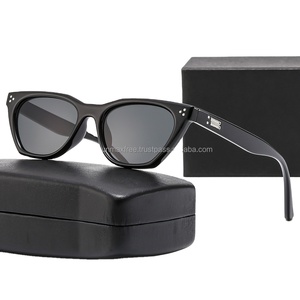 Custom Logo High Quality Hand Polished Acetate Brand <b>Shades</b> Polarized Men <b>Sunglasses</b> Customized Shape ODM OEM Service - Product Image 1