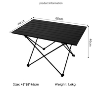 Table de camping portable en plein air Table pliante enroulable Table de camping pliable de jardin en plein air durable