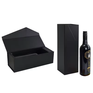 High-End <b>Black</b> Rigid Paperboard Cosmetic <b>Box</b> Rectangle Shape Magnetic Foldable Packaging for Luxury <b>Gift</b> - Product Image 2