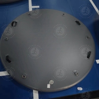 Couverture de piscine gonflable rigide pliable ronde pour piscine extérieure 6/8/9/10 pieds avec poignées pour jardin