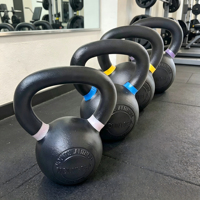 Offre Spéciale : Ensemble de Kettlebells en Acier Coulé Enduit de Poudre, Réglables et Durables, 32 kg, pour Usage Commercial en Salle de Sport