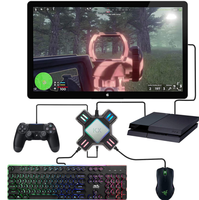 Adaptador de teclado y ratón USB, convertidor de ratón para n-switch/Xbox One/PS4/PS3