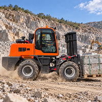 Fabricant chinois de chariot élévateur tout-terrain articulé diesel 3,5 tonnes 4x4 pour terrains accidentés