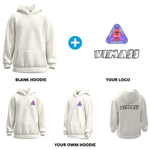 เสื้อฮู้ดซิปปักลายคุณภาพสูง ทรงโอเวอร์ไซส์ หนานุ่ม สปอร์ต สีพื้น มีกระเป๋า สำหรับผู้ชาย แบบสั่งทำพิเศษ สำหรับฤดูใบไม้ร่วง - Product Image 5