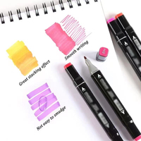 Lot de 80 marqueurs double pointe à alcool et huile, pour dessin, animation et peinture, idéal pour étudiants et professionnels