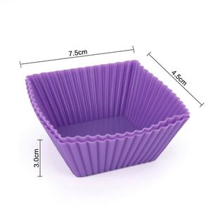 Moules à gâteau en silicone réutilisables, antiadhésifs, résistants à la chaleur, moules à muffins, doublures pour cupcakes, outils de pâtisserie - Product Image 4