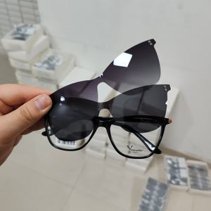 Стоукс 2025 новые высококачественные модные очки для близорукости в большой оправе очки для женщин или мужчин солнцезащитные очки с зажимом смешанные оптом - Product Image 5