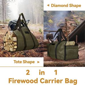 Bolsa de Transporte para Leña Resistente, Extra Grande, Impermeable, de Lona Encerada, para Uso Especial (Muestra Gratis) - Product Image 6