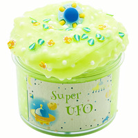 Slime bleu en forme de gâteau, non collant, super doux, jouet de boue, cadeaux d'anniversaire pour enfants de 4 à 12 ans, slime beurre DIY, cadeau de fête pour filles et garçons