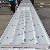 Panneau sandwich EPS 100 mm, panneau sandwich EPS pour murs et toitures, panneaux sandwich EPS isolés pour murs et toitures