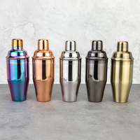 Shaker à cocktail personnalisé avec logo, 700 ml, lourd, avec filtre intégré, pour barman, mélangeur de boissons, Coctalera