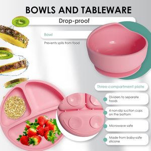 Nuevos Sets de Regalo para Bebés de 0 a 12 Meses, Set de Alimentación de Silicona Libre de BPA, Vajilla al por Mayor - Product Image 3