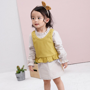<span class=keywords><strong>Abbigliamento</strong></span> per Bambine, Set <span class=keywords><strong>di</strong></span> Vestiti Boutique in Cotone Tinta Unita, Completi a Due Pezzi per Bambine - Product Image 4