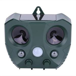 Repelente ultrasónico solar al aire libre nocturno animal pájaro salvaje repelente de plagas con panel solar - Product Image 5