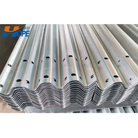 Barrera de Tráfico de Plástico Galvanizado de Alta Resistencia con 2 Ondas, Estándar Francés GS4, Diseño 2023, Barrera de Seguridad Vial