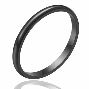 Fashion Rings Round <b>Tungsten</b> Steel Polished Gold Unisex Gift Jewelry - Product Image 3