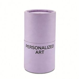 Boîte cadeau rigide personnalisée en carton cylindrique avec fonction d'auto-érection, finition mate et vernis UV pour bougies - Product Image 5