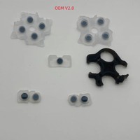 Tampon conducteur en caoutchouc V1.0 V2.0 V3.0 pour manette PS5 Kit de boutons de remplacement en silicone pour manette de jeu P5 pièce de réparation