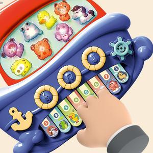 Juguete Musical para Niños, Tema de Animales, Lindo <span class=keywords><strong>Piano</strong></span> Eléctrico Multifuncional Educativo con Diseño de Dibujos Animados de Animales - Product Image 2